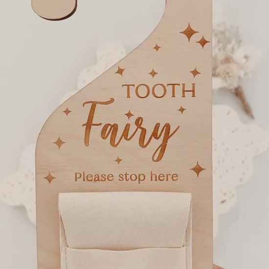 Tooth Fairy Door hanger with pouch