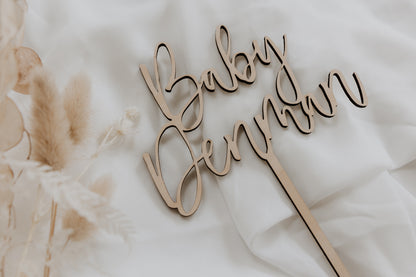 Baby Shower Cake Topper - Baby "Surname"