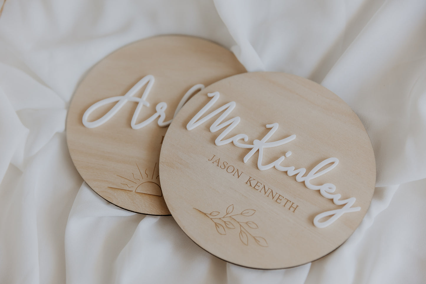 Custom Wooden and Acrylic Name Plaque