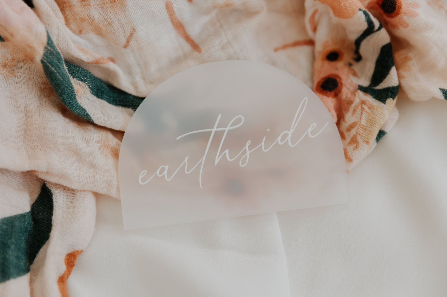 Earthside Baby Announcement Plaque