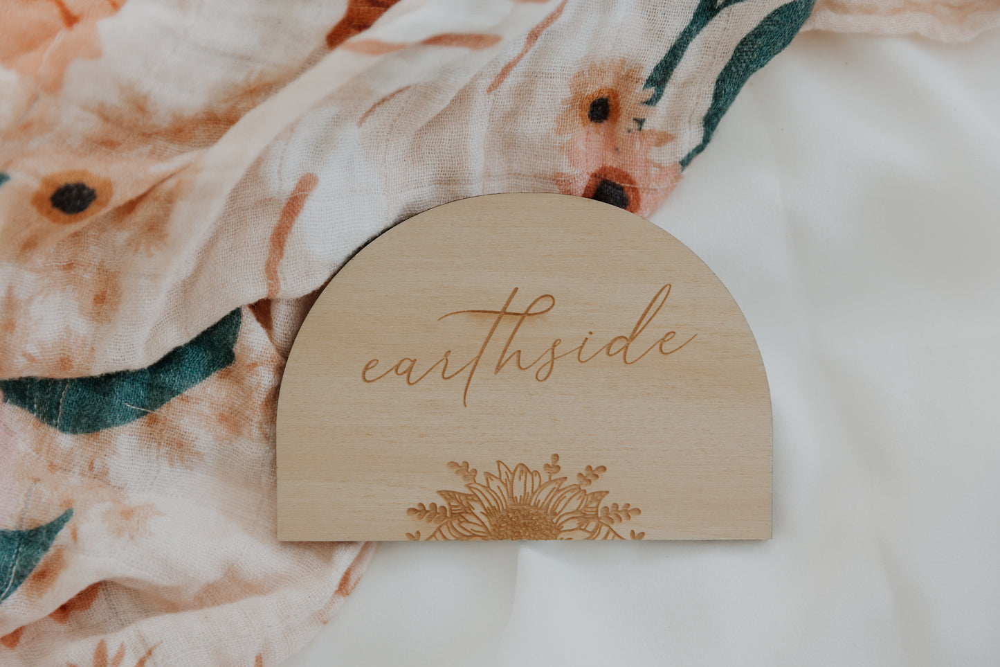 Earthside Baby Announcement Plaque