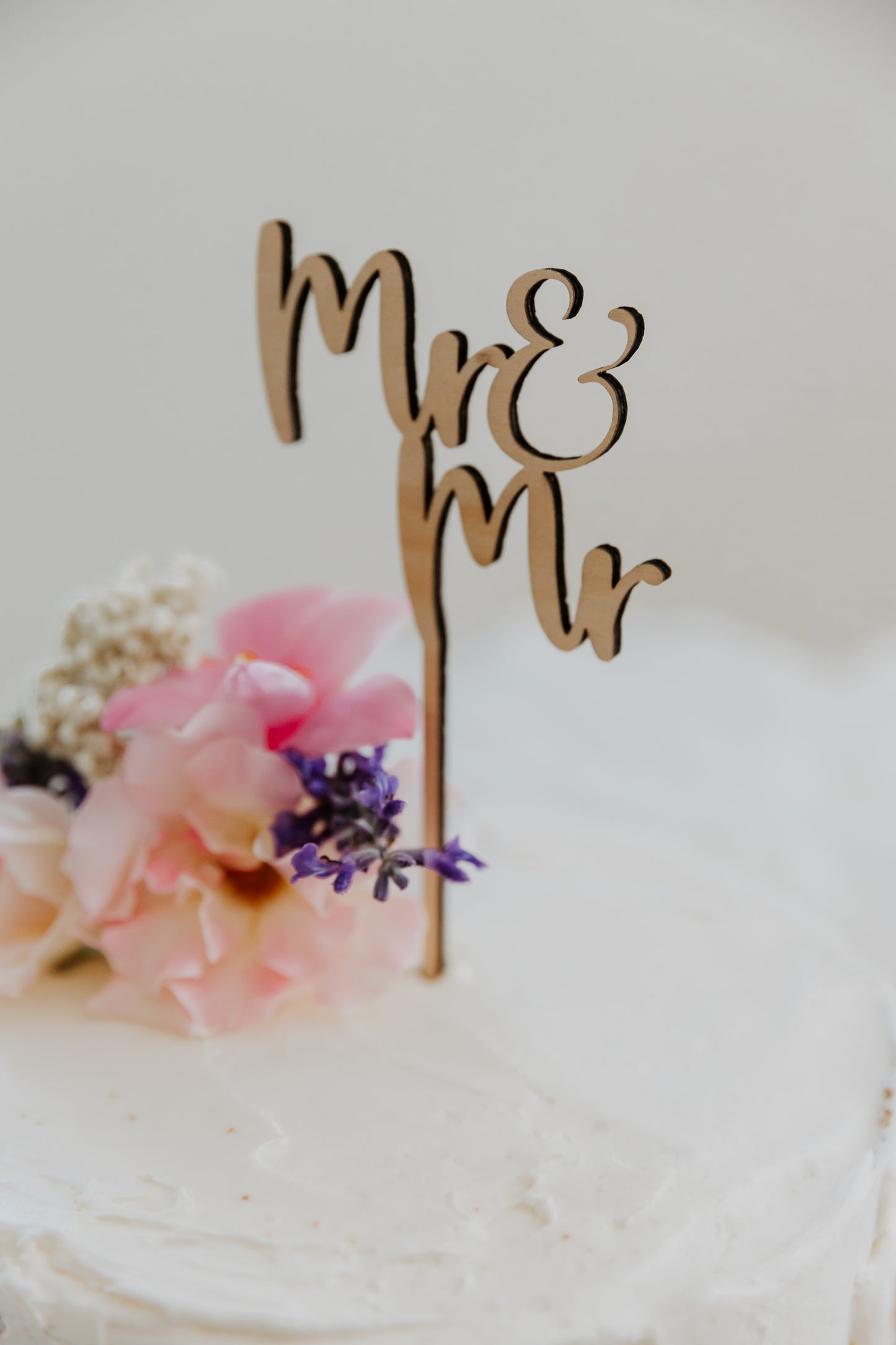 Mr & Mr Wedding Cake Topper