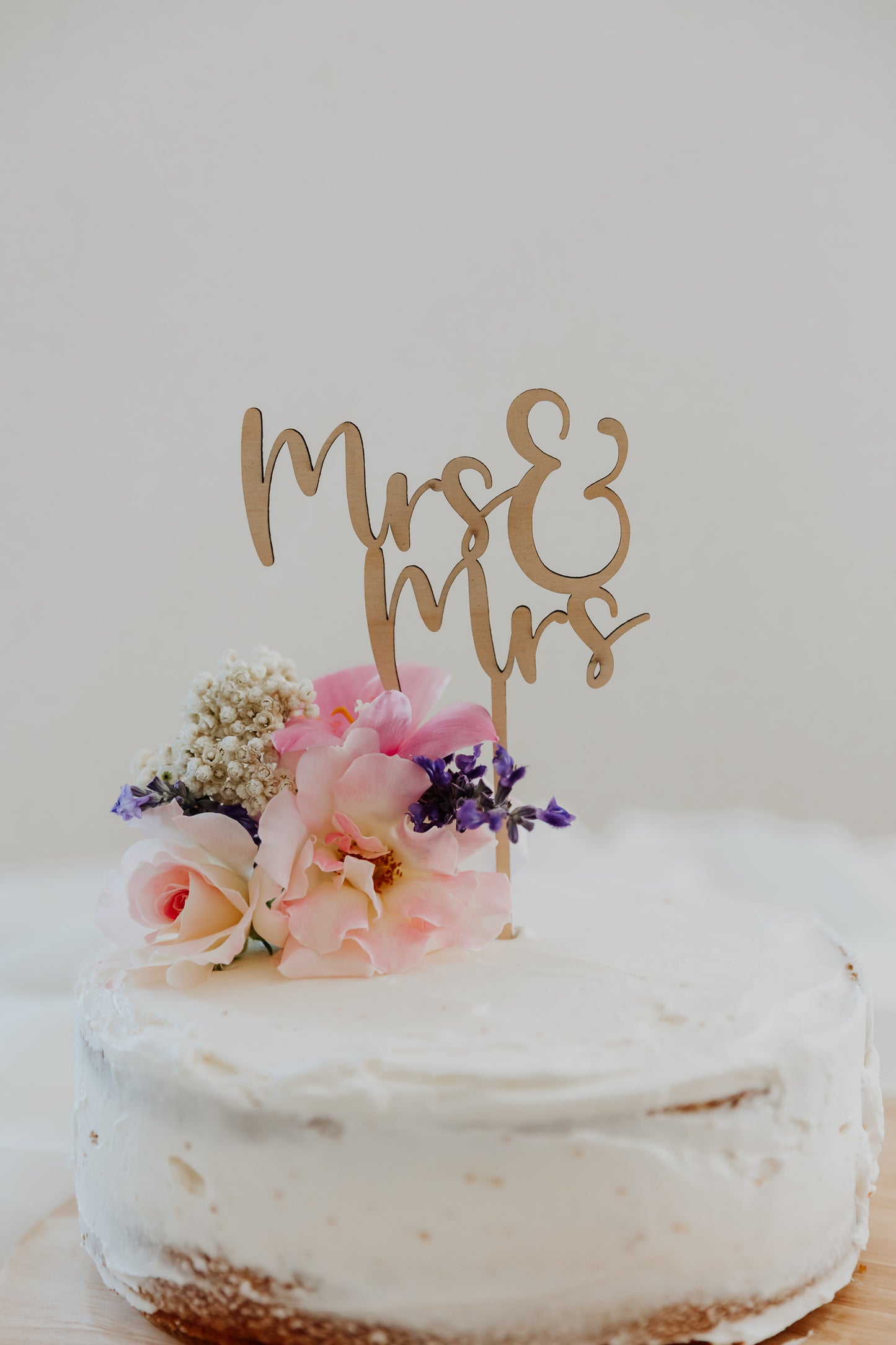 Mrs & Mrs Wedding Cake Topper
